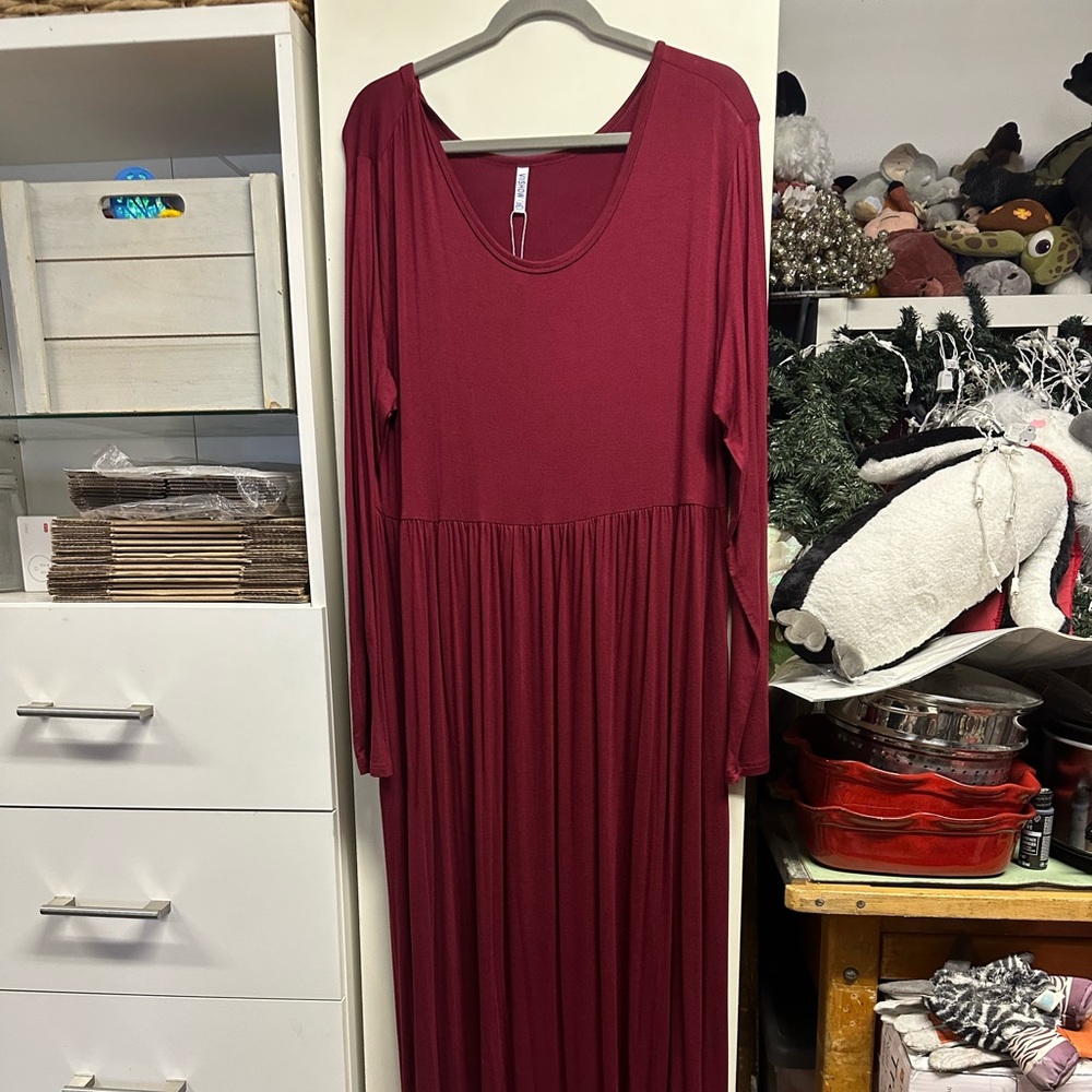 Amazon brand- new with tags.  Long sleeved maxi dress